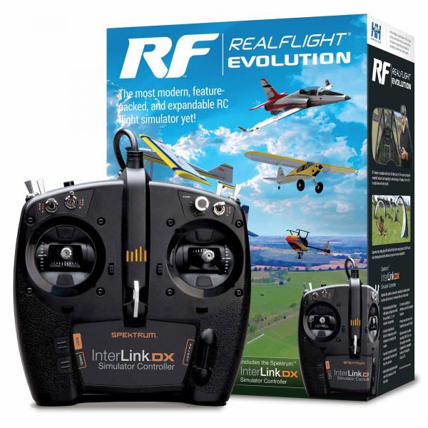 Simulateur de vol RC RealFlight Evolution avec contrôleur InterLink DX - RFL2000