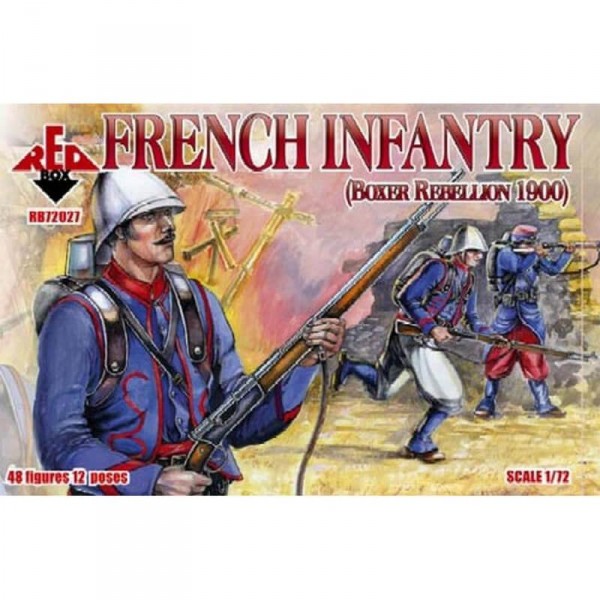 Figuras militares: infantería francesa, rebelión de los bóxers 1900 - Redbox-RB72027