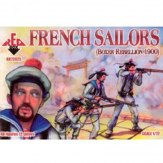 Figuras militares: marineros franceses, rebelión de los bóxers 1900