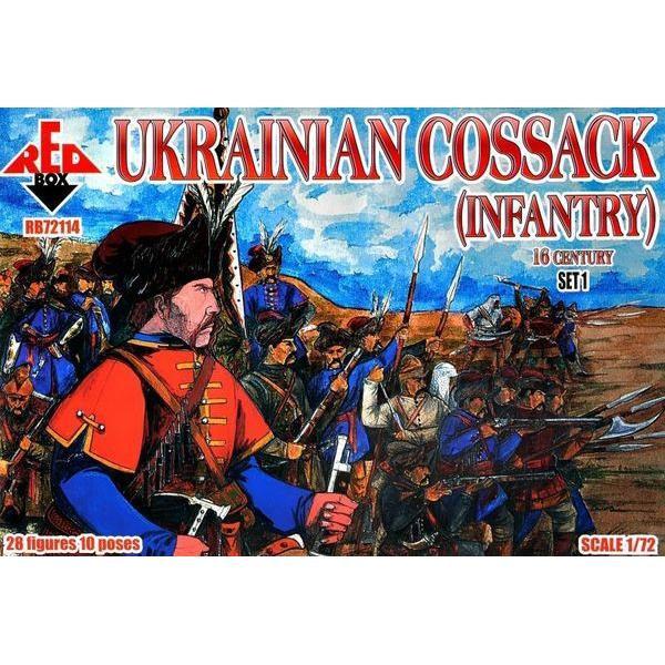 Ukrainian Cossack (infantry)16 cent.Set1 - 1:72e - Red Box - RB72114