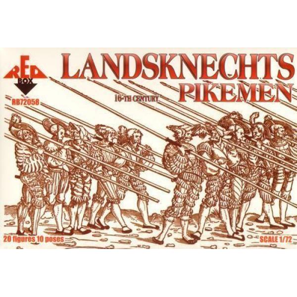 Landsknechts (Pikemen), 16th century - 1:72e - Red Box - RB72058