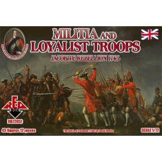 Militia+Loyalist Troops 1745,Jacobite R. - 1:72e - Red Box