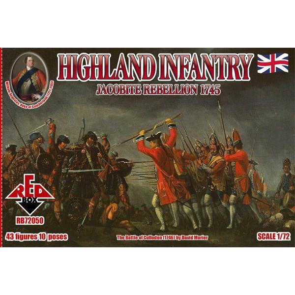 Highland Infantry 1745,Jacobite Rebell. - 1:72e - Red Box - RB72050