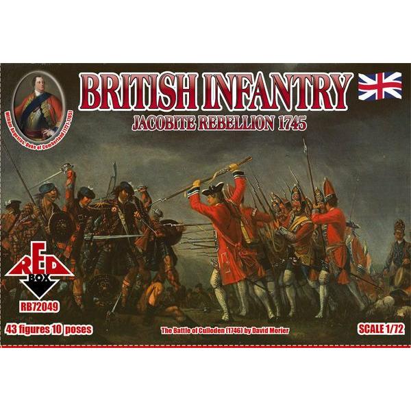 British Infantry 1745,Jacobite Rebellion - 1:72e - Red Box - RB72049