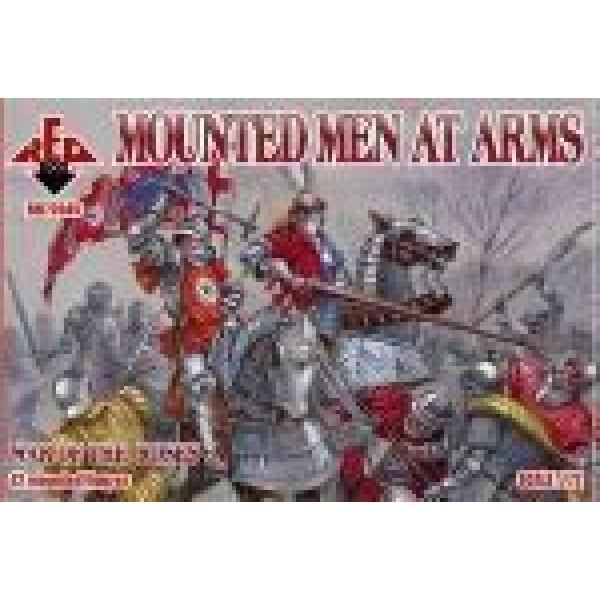 Mounted Men at Arms, War of the Roses 6 - 1:72e - Red Box - RB72045