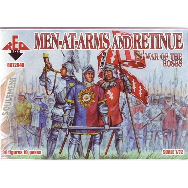 War of the Roses 1. Men-at-Arms & Retinu - 1:72e - Red Box - RB72040