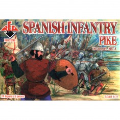 Spanish infantry(Pike),16th century,set3 - 1:72e - Red Box