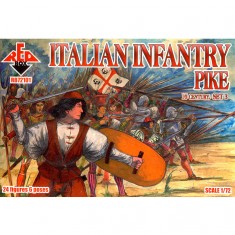 Figuras militares: infantería italiana del siglo XVI: piqueros