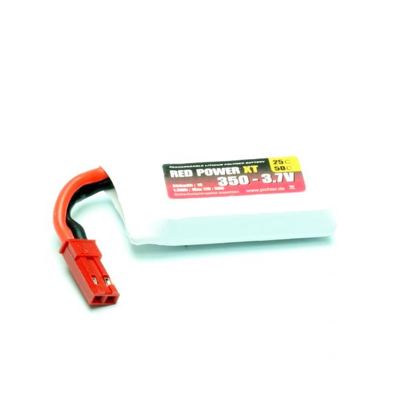 Batterie Lipo RED POWER XT 1S 350mAh 3,7V 25C JST BEC - 15400