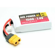 Accu Lipo RED POWER XT 2S 1500mAh 7,4V XT60