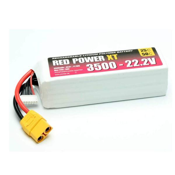 Batterie Lipo RED POWER XT 6S - MPL-15431