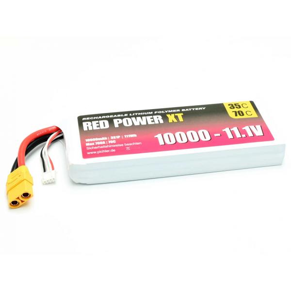 Batterie Lipo RED POWER XT 3S 10000mAh 11,1V XT90 - 15450