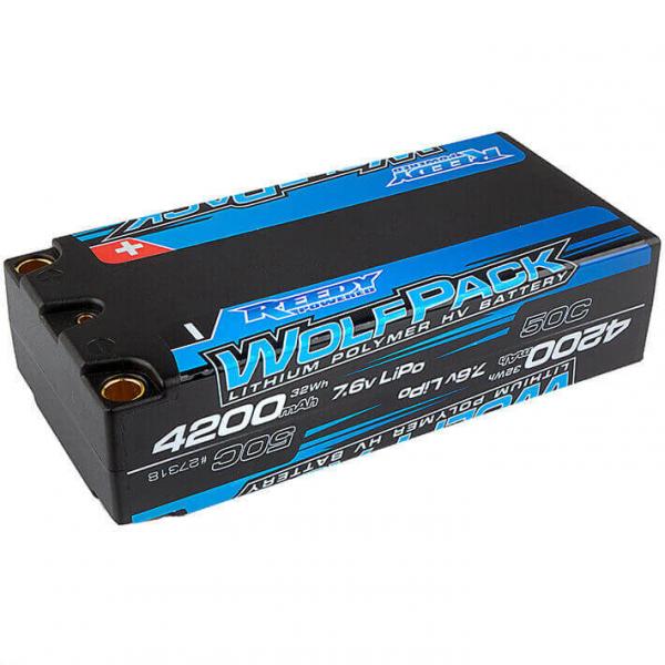 Reedy Wolfpack Hv-Lipo 4200Mah 50C 7.6V Lipo Shorty Battery - AS27318