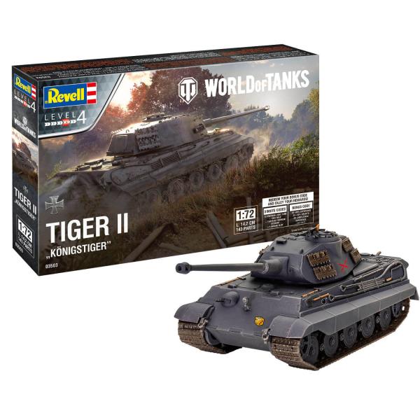 Revell Tiger Ii Ausf. B - Königstiger - World Of Tanks - 1:72e - Revell-03503