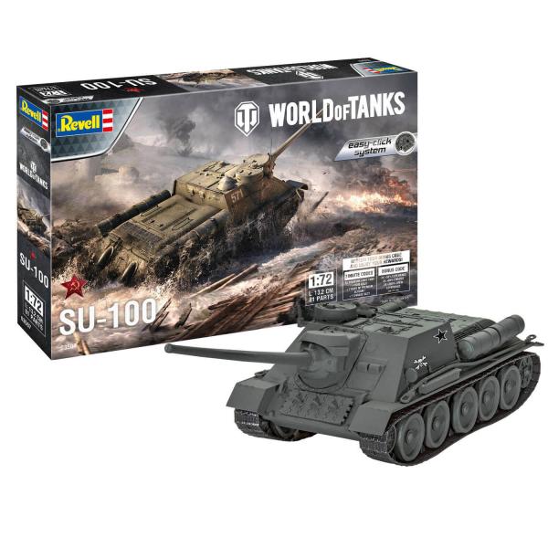 Model tank: Easy-click : World of Tanks : SU-100 - Revell-03507