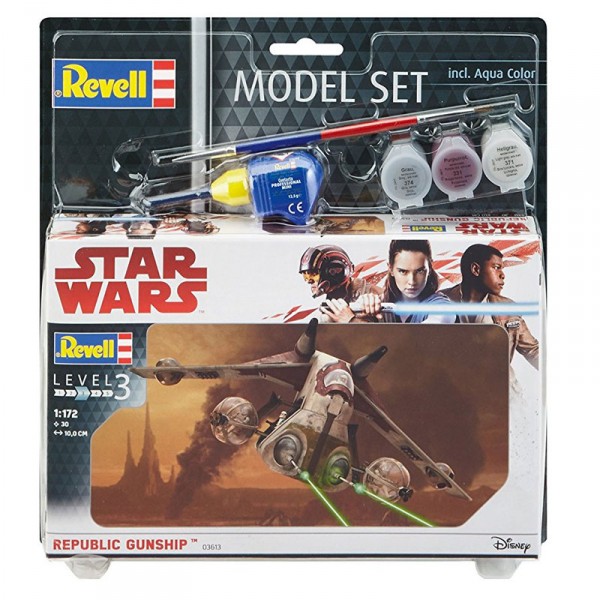 Maquette Star Wars : Model-Set : Republic Gunship - Revell-63613