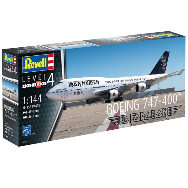 Maquette avion : Boeing 747-400 IRON MAIDEN - Revell-04950