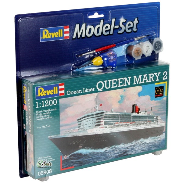 Model Set Queen Mary 2 - 1:1200e - Revell - Revell-65808