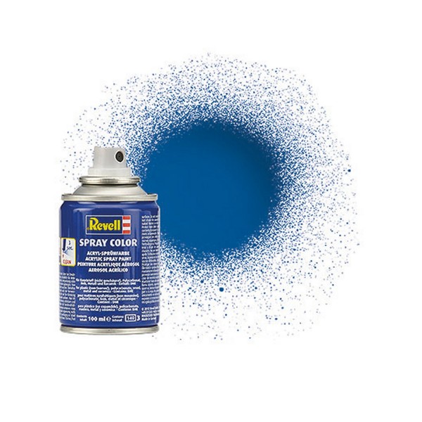 Spray Color Bleu Brillant Bombe 100ml - Revell - Revell-34152