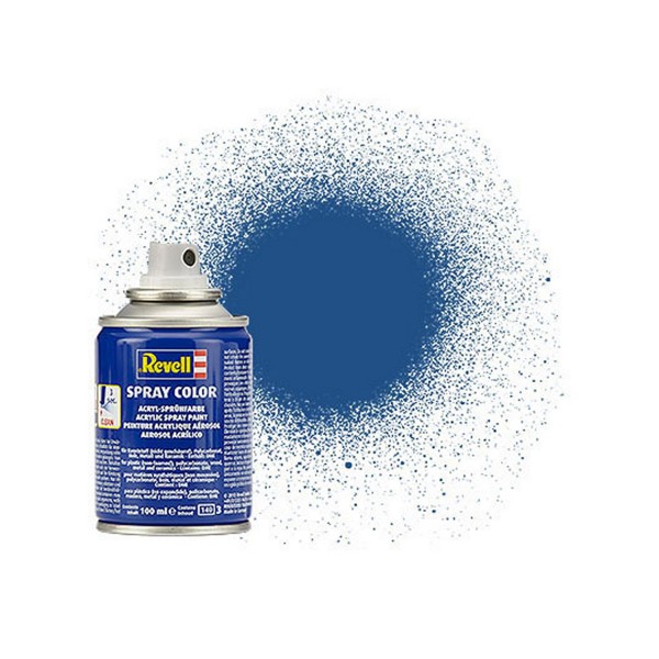 Spray Color Bleu Mat Bombe 100ml - Revell - Revell-34156