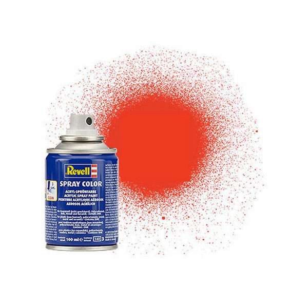 Spray Color Orange Fluo Mat Bombe 100ml - Revell - Revell-34125