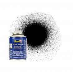 Spray Color Noir Satiné Bombe 100ml - Revell