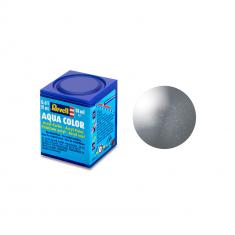 Peinture Maquette Revell Aqua Gris Acier Metal - 91 