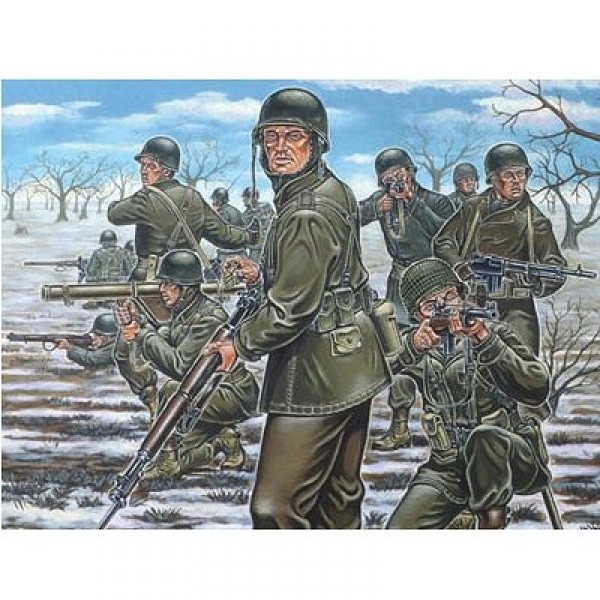 Figurines 2ème Guerre Mondiale : Infanterie US - Revell-02503