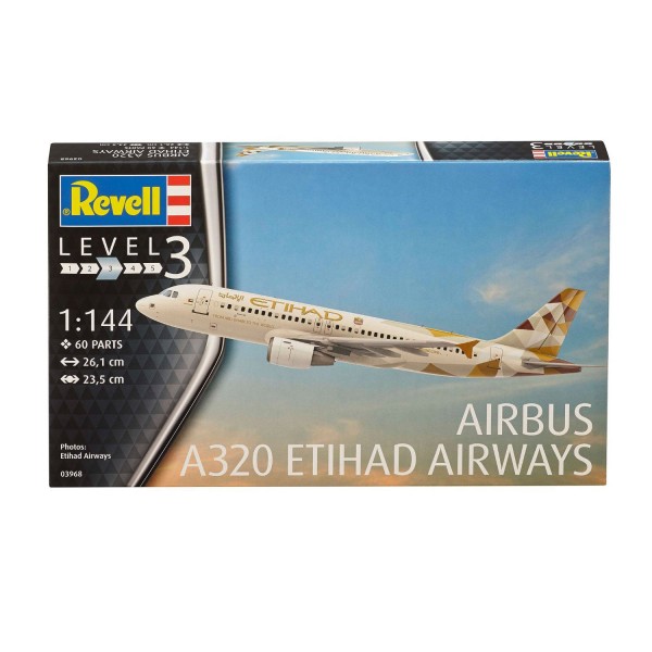 Maquette Avion : Model-Set : Airbus A320 Etihad - Revell-63968