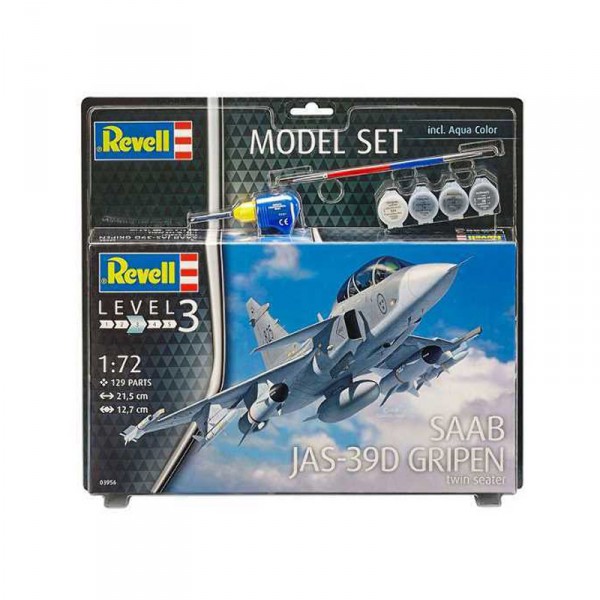 Maquette Avion : Model Set : Saab JAS-39D Gripen - Revell-63956