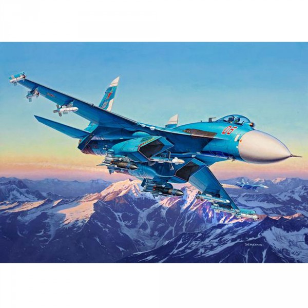 Maquette avion : Sukhoi Su-27 SM Flanker - Revell-04937