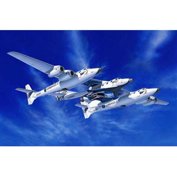 Maquette avion spatial : Model-Set : Spaceshiptwo & whiteknighttwo - Revell-64842