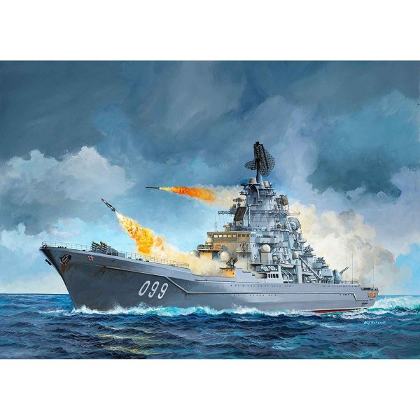 Maquette bateau : Croiseur Pierre le Grand (Petr Velikiy) - Revell-05151