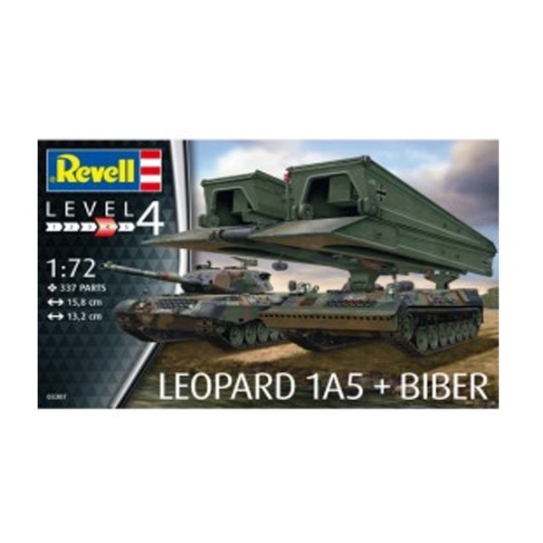 Maquette char d'assaut : Léopard 1A5 et Biber - Revell-03307