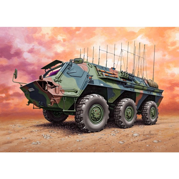 Maquette véhicule militaire : TPz 1 Fuchs EloKa Hummel / ABC Spürpanzer - Revell-03139