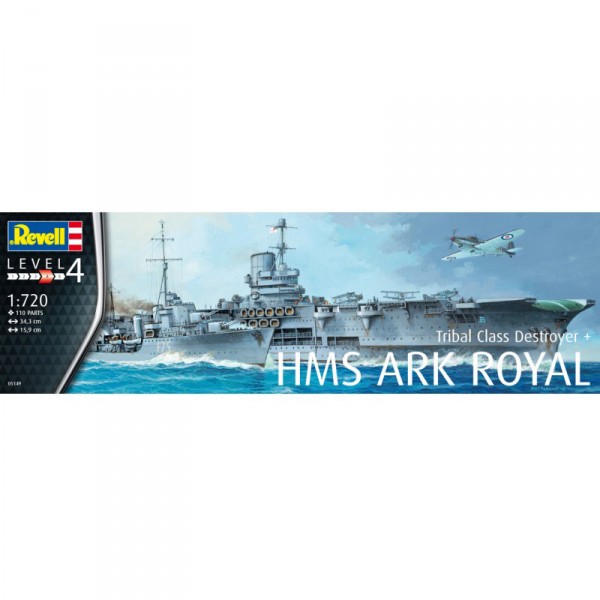 Maquetas de barcos: HMS Ark Royal y Tribal Class Destroyer - Revell-05149