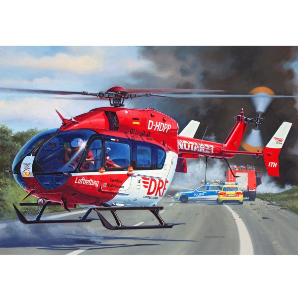 Maquette hélicoptère : Airbus Helicopters EC145 DRF Luftrettung - Revell-04897