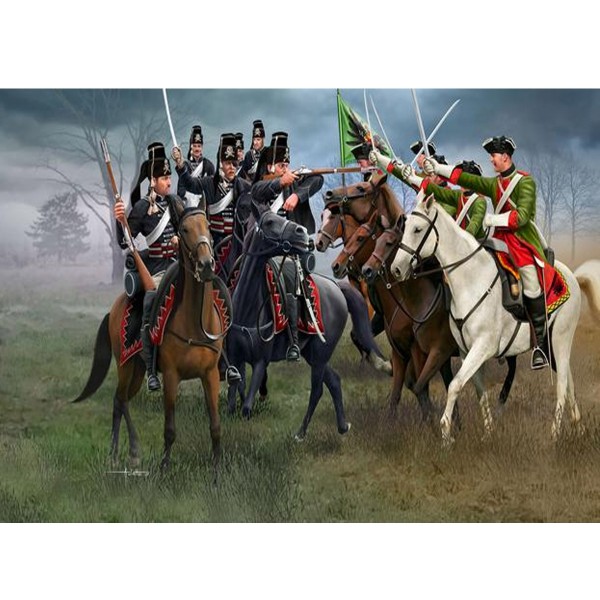Maquette : Guerre de 7 ans - Dragons Autrichiens et Hussards Prussiens - Revell-02453