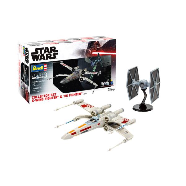 Coffret maquettes Star Wars : Set Collector X-Wing Fighter et Tie Fighter - Revell-06054