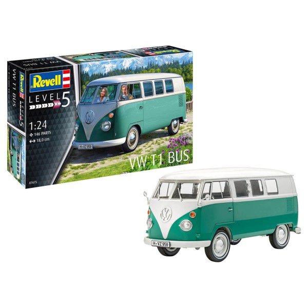 Maqueta de vehículo: VW T1 Bus - Revell-07675