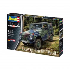 Maquette véhicule militaire : Camion léger Wolf