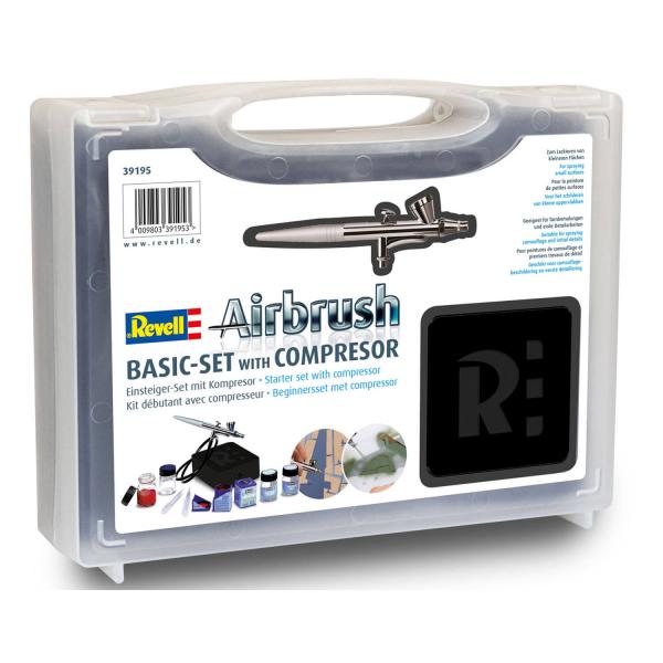 Kit Airbrush Basic avec compresseur - Revell-39195