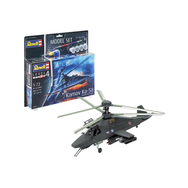 Maquette hélicoptère : Model Set : Kamov Ka-58 Stealth - Revell-63889