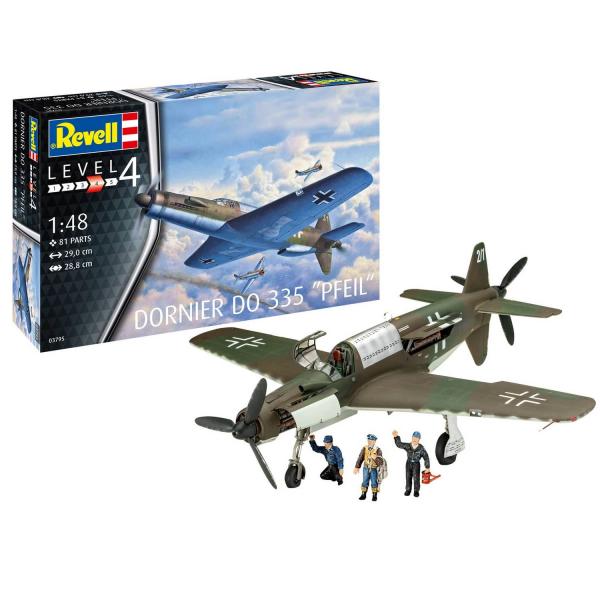 Military aircraft model: Dornier Do 335 Pfeil - Revell-3795