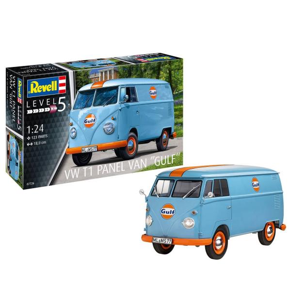 Maquette Véhicule : van VW T1 - Version Gulf - Revell-7726