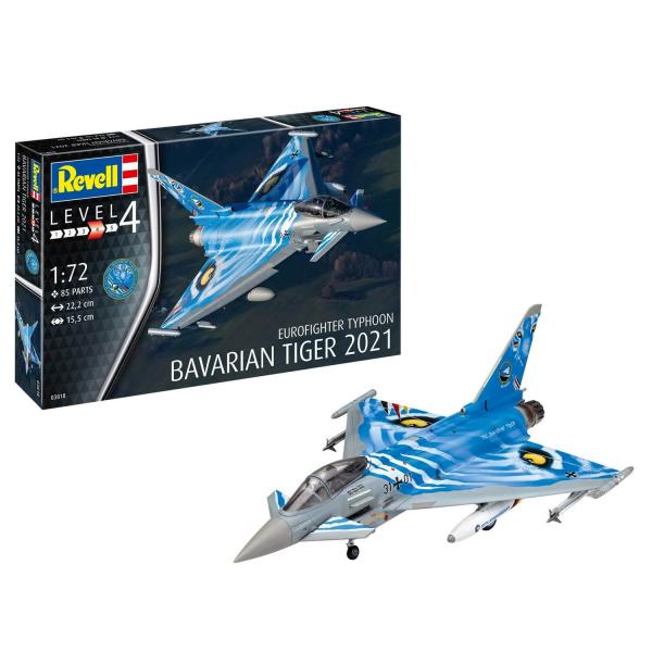 Model aircraft : Eurofighter Typhoon "The Bavarian Tiger 2021" - Revell-03818