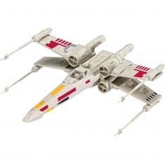 Easy Click: Star Wars: kit de Maqueta en miniatura de nave de combate X-Wing