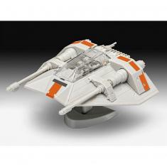 Maqueta en miniatura de Easy Click: nave Star Wars Snowspeeder