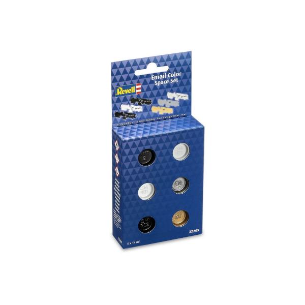 Peinture à maquette Revell Set Espace (6x 14ml) - Enamel - Revell-32209