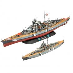 Coffret deux maquettes bateaux : Le légendaire Bismarck